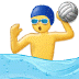 🤽‍♂️ man playing water polo display on Samsung